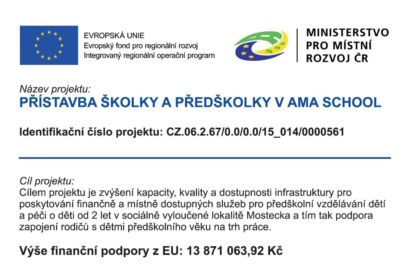Extension of the kindergarten and pre-school